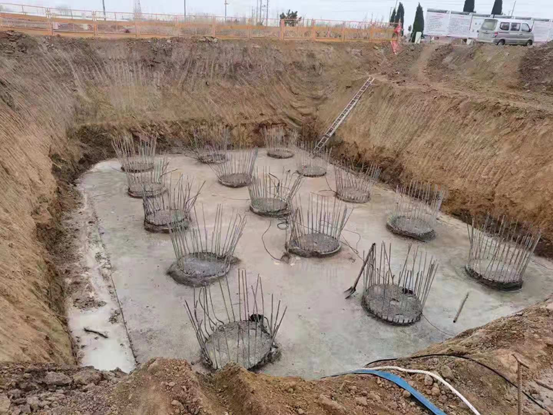 龍家廟村王河特大橋168#、174#墩基樁處理